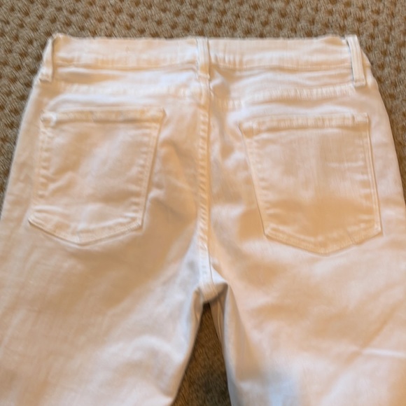 FRAME DENIM Le Skinny de Jeanne White Distressed Jeans - Picture 7 of 7